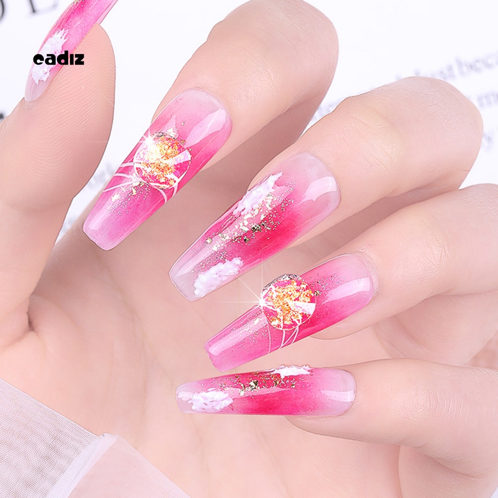 Bộ 50 Phụ Kiện Trang Trí Móng Tay Tạo Hiệu Ứng 3D Bằng Nhựa Resin Chống Thấm Nước DIY