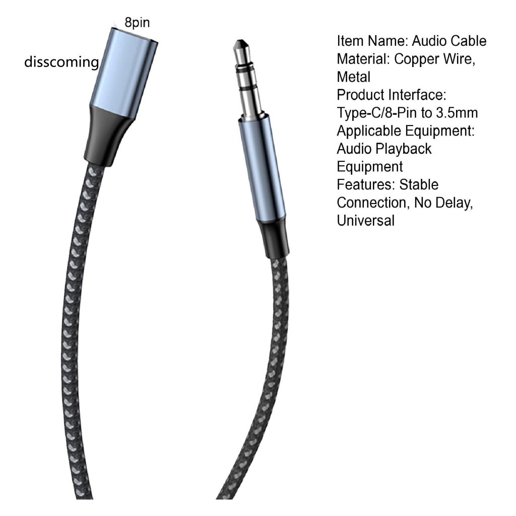 Đồ Chơi Nhân Vật Hoạt Hình SL SL SL SL SL SL| Cáp Tai Nghe / Loa Aux LoạI c / 8-pin Sang 3.5mm 100cm Chuyên NghiệP