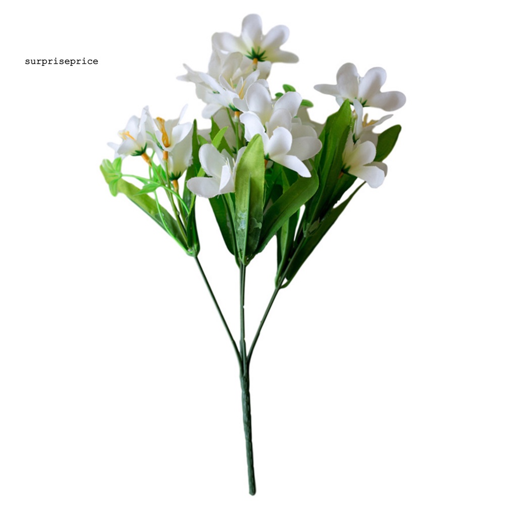 1 Nhánh 18 Hoa Lily Giả Bằng Lụa Dùng Trang Trí