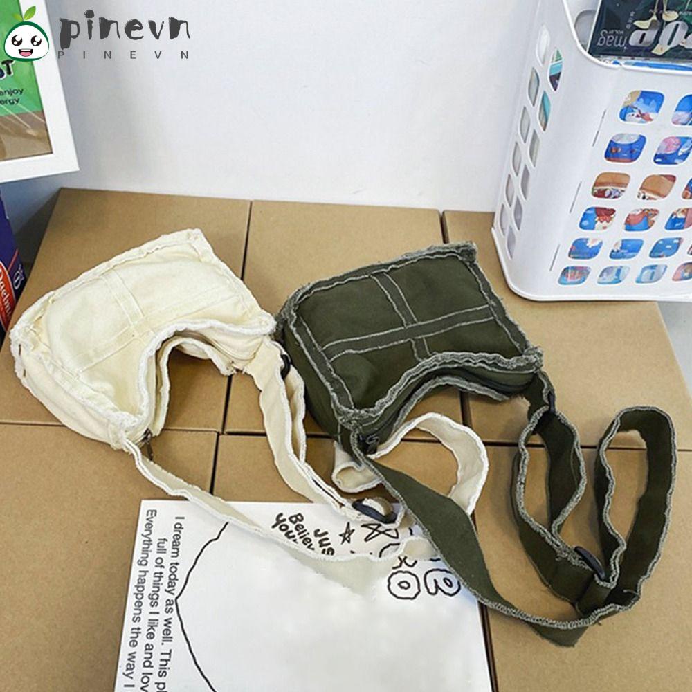 PINEVN Túi Đeo Vai Chéo Vải Dày Cỡ Nhỏ Thiết Kế Dễ Thương