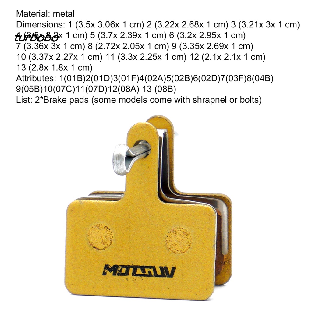 Set 2 Má Phanh Xe Đạp Leo Núi Chống Mòn Tiện Dụng