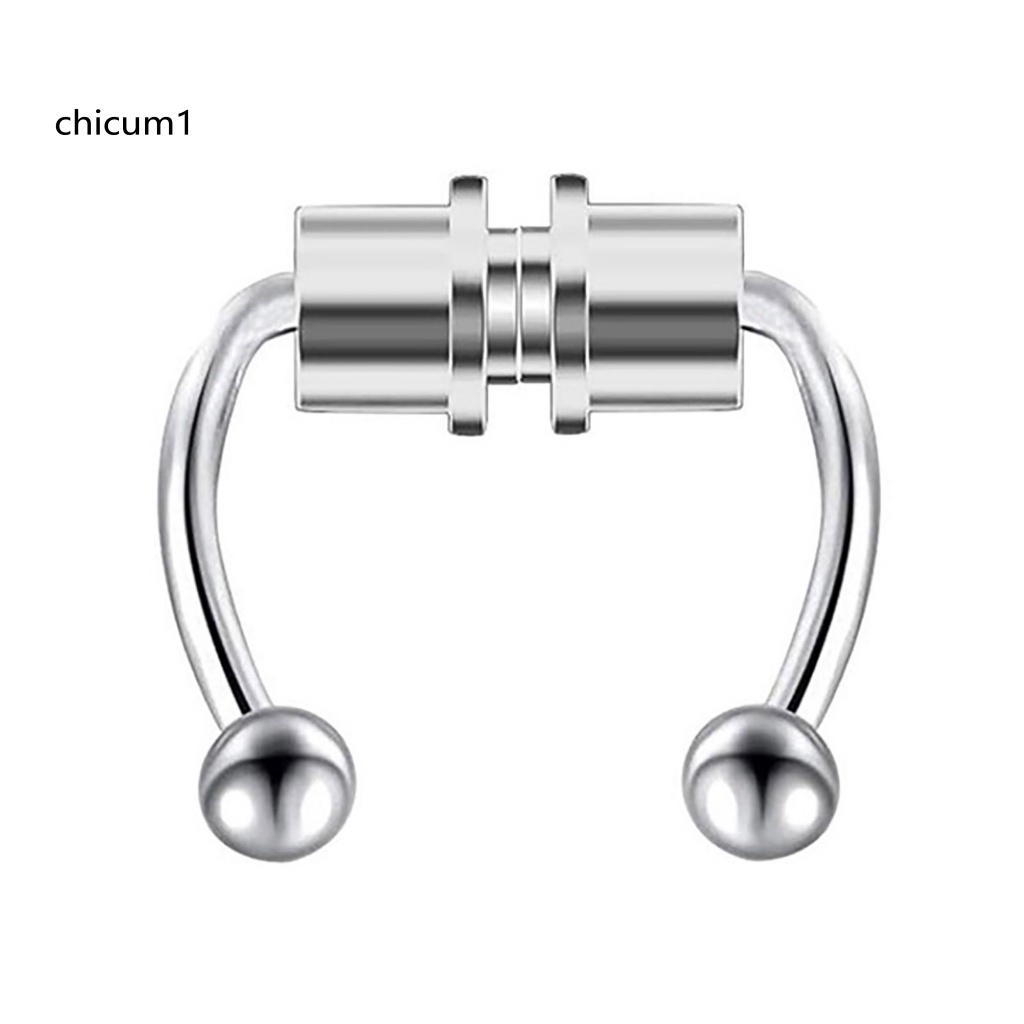 Khuyên Mũi Bằng Hợp Kim Nam Châm Không Xỏ Tái Sử Dụng Được