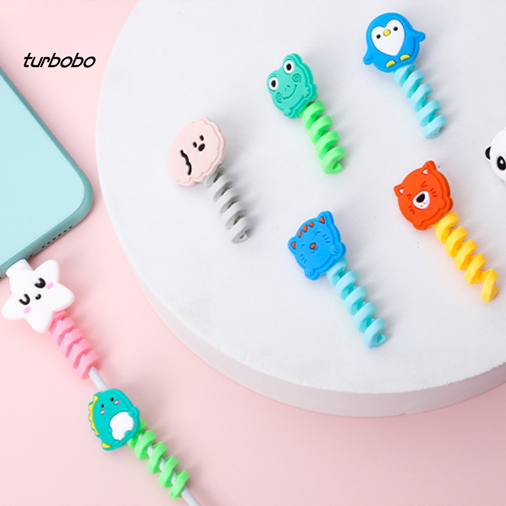 Phụ Kiện Quấn Dây Cáp Bằng Silicon Bóng Dễ Thương