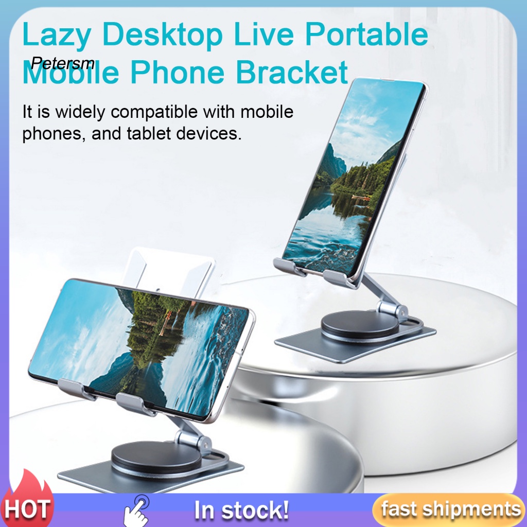 Giá Đỡ Điện Thoại Bằng Nhựa PP Xoay 360 Độ Để Bàn Tiện Dụng