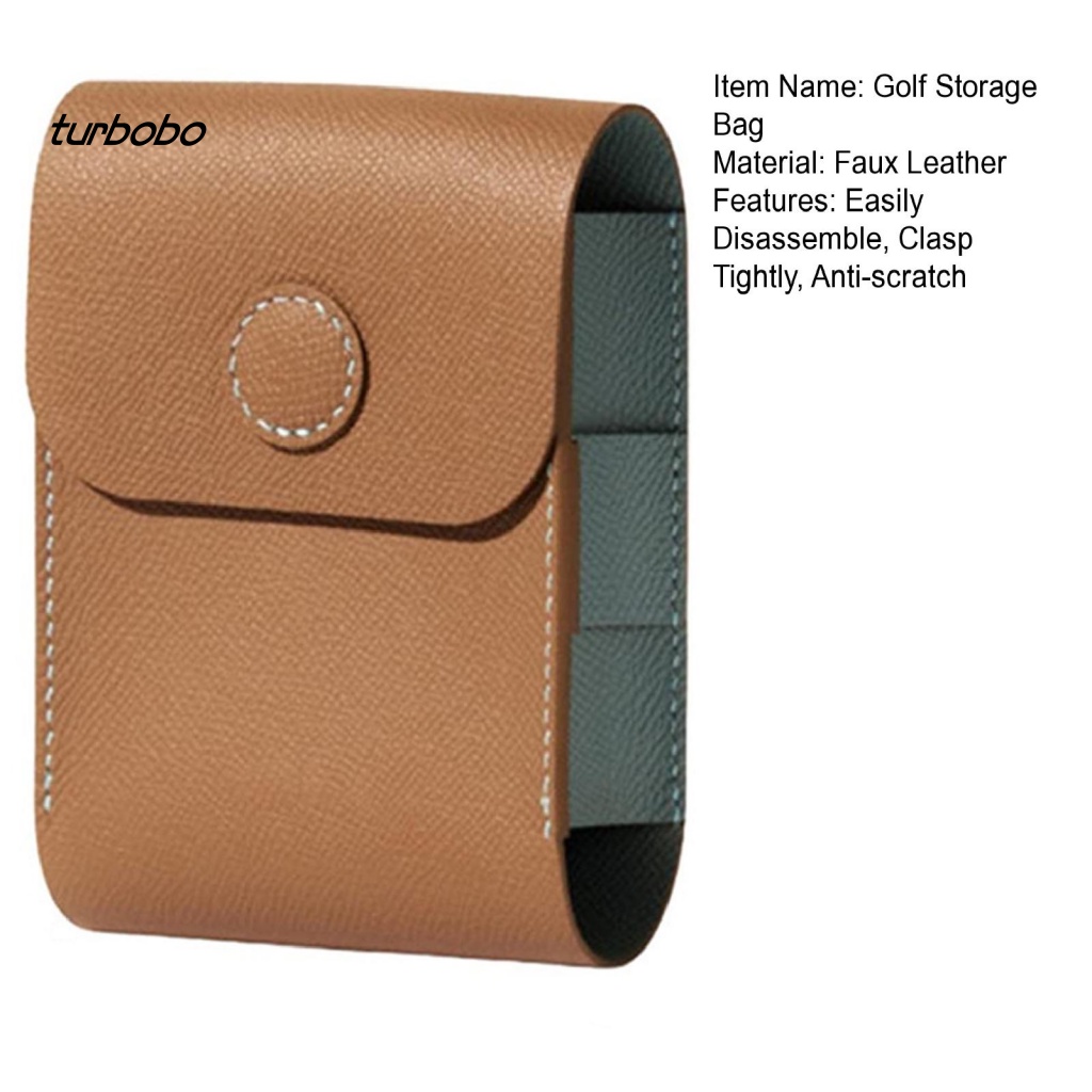Túi Giả Da Đựng Bóng Golf Chống Trầy Chống Thấm Nước Đeo Hông Tiện Dụng