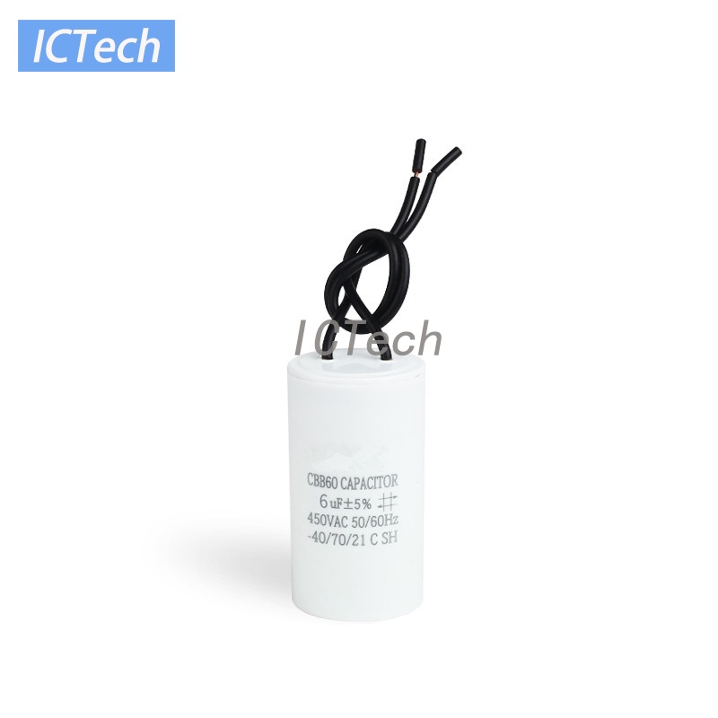 Set 2 Tụ Điện CBB60 450V AC CBB60 5% 4uF 5uF 6uF 8uF 10uF 12uF 14uF 15uF 16uF 20uF 24uF 25uF 30uF 35uF Chuyên Dụng