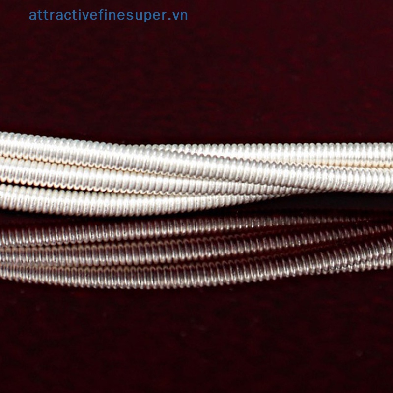 Set 6 Dây Đàn Guitar Bằng Nylon Màu Bạc Cho Guitar Cổ Điển