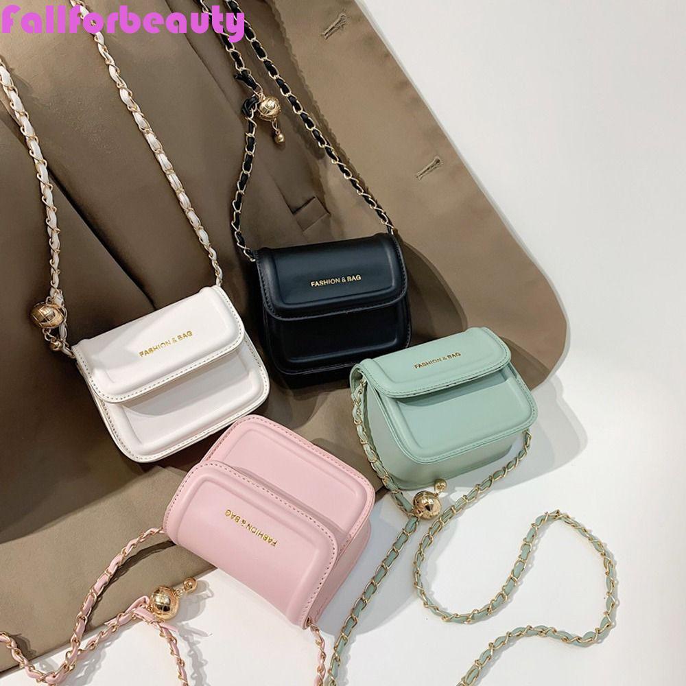 FALLFORBEAUTY Túi Đeo Vai Cỡ Lớn Màu Sắc Đơn Giản Tùy Chỉnh Thời Trang Cho Nữ