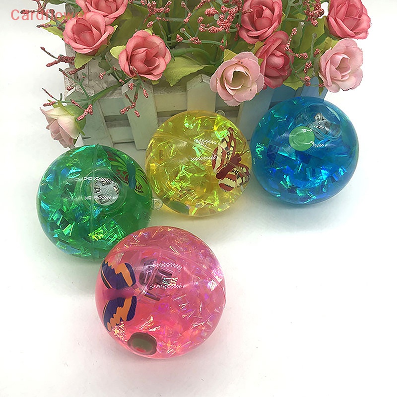 1 Quả Bóng Nảy Đàn Hồi Có Đèn LED Phát Sáng Nhiều Màu Cho Bé Mới