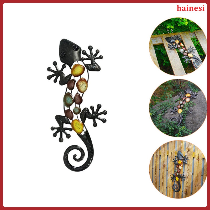 Tượng Thằn Lằn Kim Loại Treo Tường Trang Trí Phong Cách Vintage