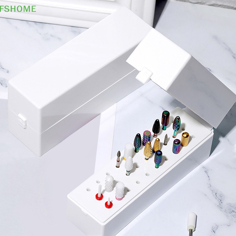 Giá Đỡ Mũi Khoan Móng Tay 30 Lỗ Chống Bụi Tiện Dụng