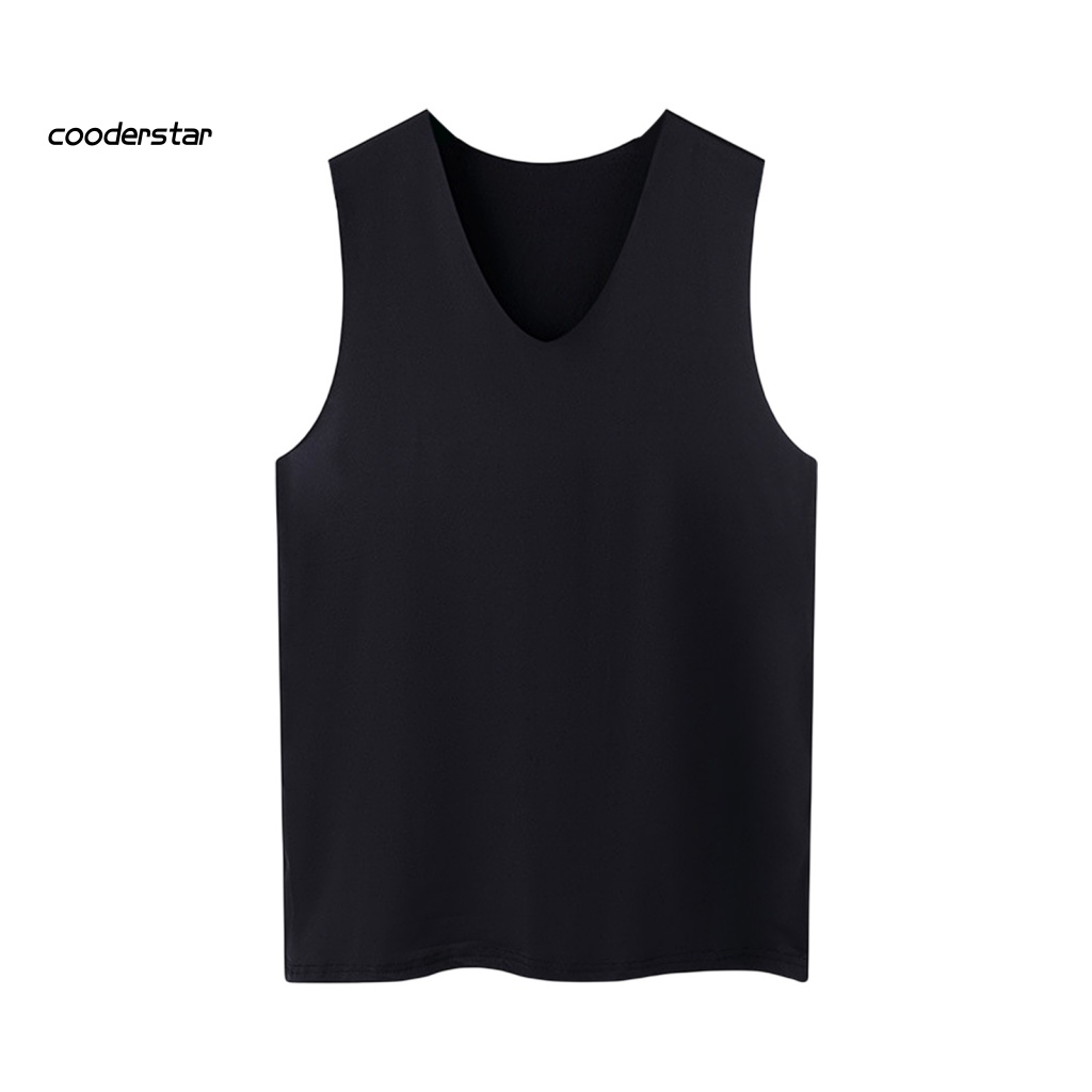 Áo Thun Ba Lỗ Cổ Chữ V Vải Lụa Lạnh Nhanh Khô Thời Trang Cho Nam