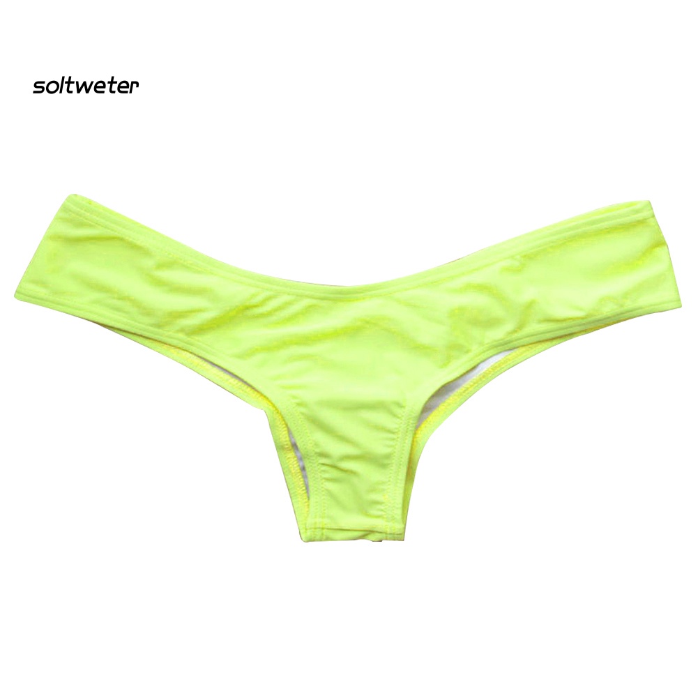 Quần Bikini Màu Sắc Trơn Quyến Rũ Phong Cách Hipster Cho Nữ
