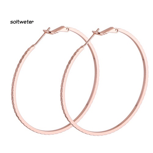 Đôi Bông Tai Khoen Tròn Lớn Thời Trang Cho Nữ