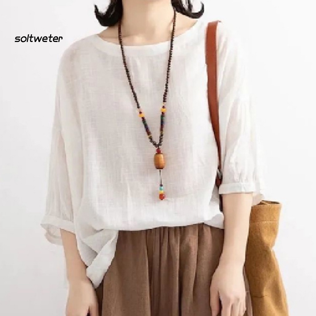 Áo Cánh Dơi Bằng Cotton Thoáng Khí Thời Trang Cho Nữ