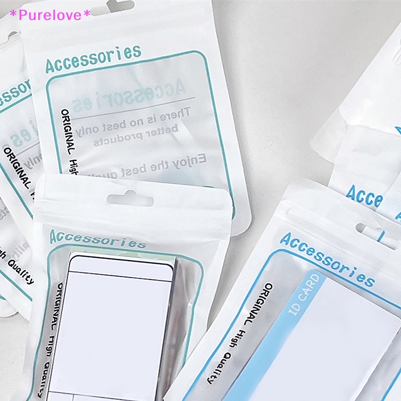 Set 10 Túi Zip Đựng Ảnh Thẻ Phong Cách Hàn Quốc Mới