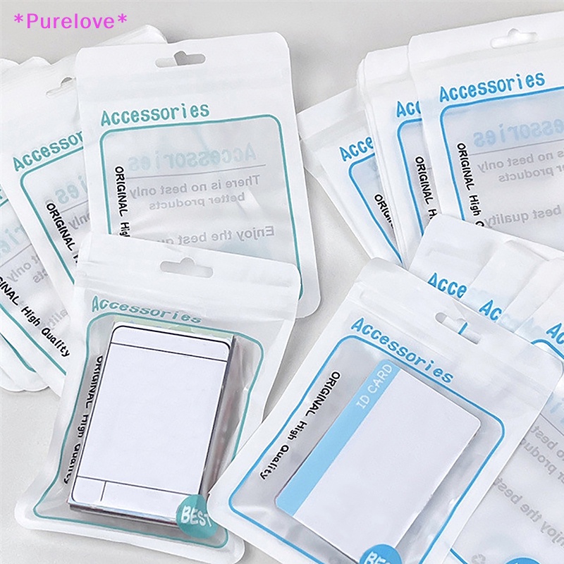 Set 10 Túi Zip Đựng Ảnh Thẻ Phong Cách Hàn Quốc Mới