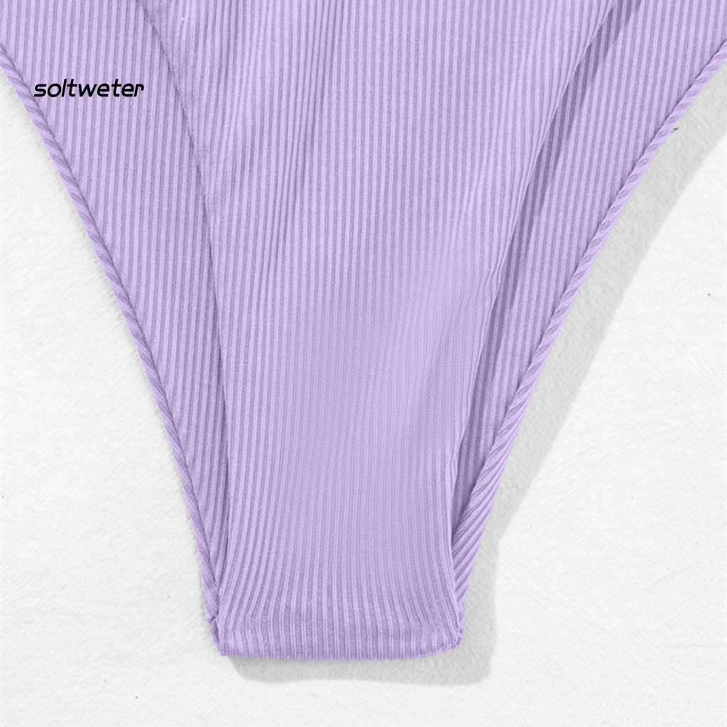 Bộ Bikini 2 Mảnh Không Dây Nâng Ngực Màu Sắc Thời Trang