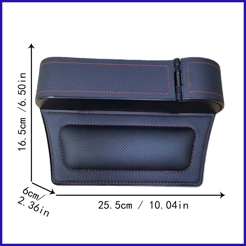 Hộp Da Đựng Đồ Đa Năng Gắn Ghế Ngồi Xe Hơi Tiết Kiệm Không Gian Kích Thước 25.5 * 16.5 * 6cm