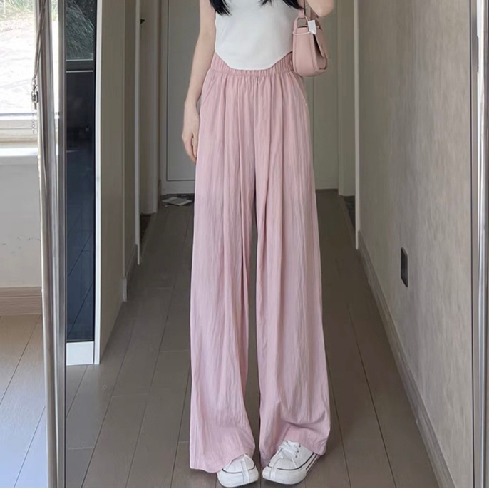 ] Quần Ống Đứng Vải Mềm Thoải Mái Dễ Mặc Mùa Hè