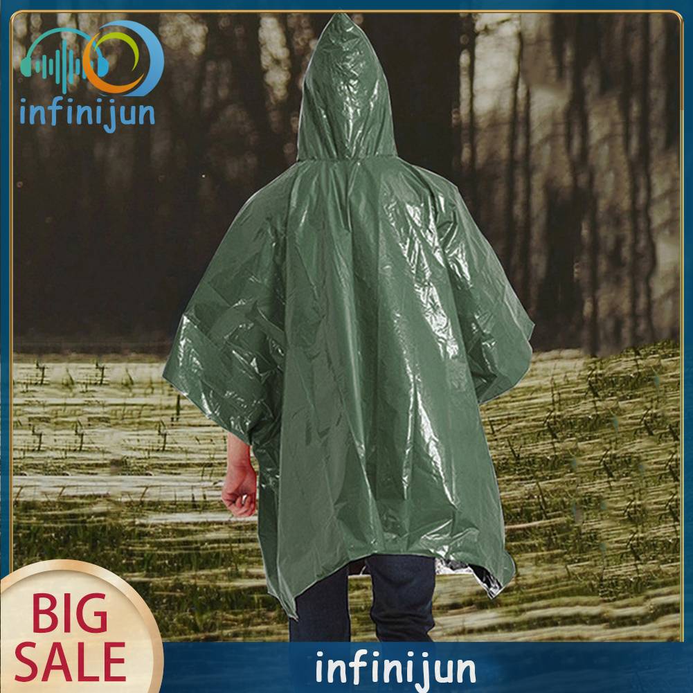 Áo Mưa Khẩn Cấp Bằng Màng Nhôm Đa Năng Tiện Dụng Cho Người Lớn