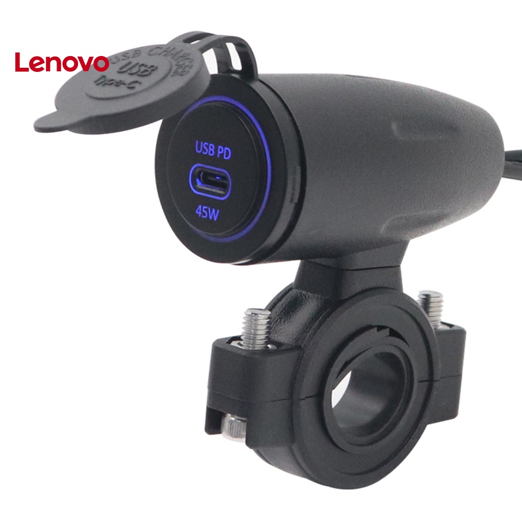 Bộ Sạc Điện Thoại Một Cổng USB 45W C5909-Z PD 5 Chế Độ Có Đèn LED Dành Cho Xe Máy