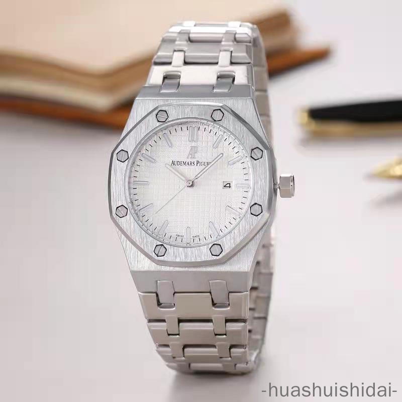 Đồng Hồ Quartz Nam Hiển Thị Ngày Dây Thép Thời Trang