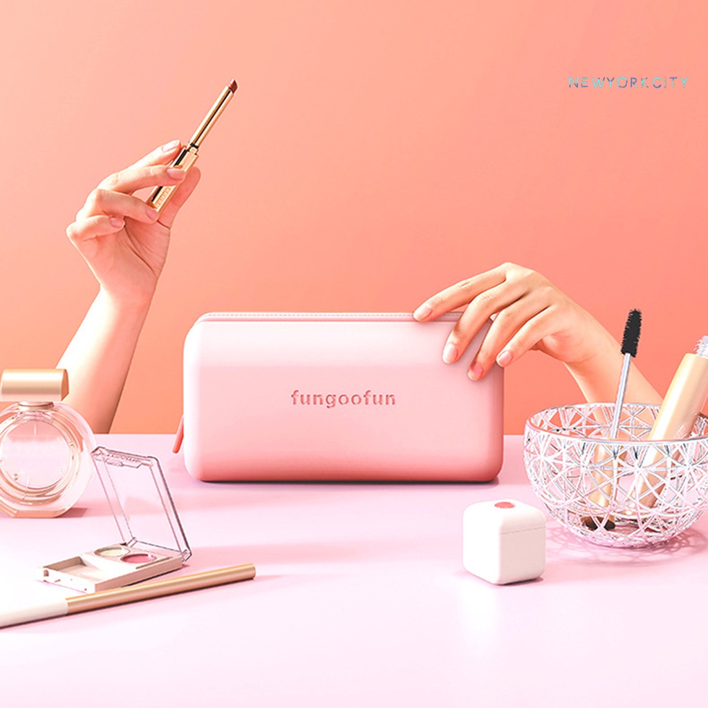 Túi Đựng Đồ Trang Điểm NY-Makeup Sức Chứa Lớn Chống Thấm Nước Có Khóa Kéo Tiện Lợi
