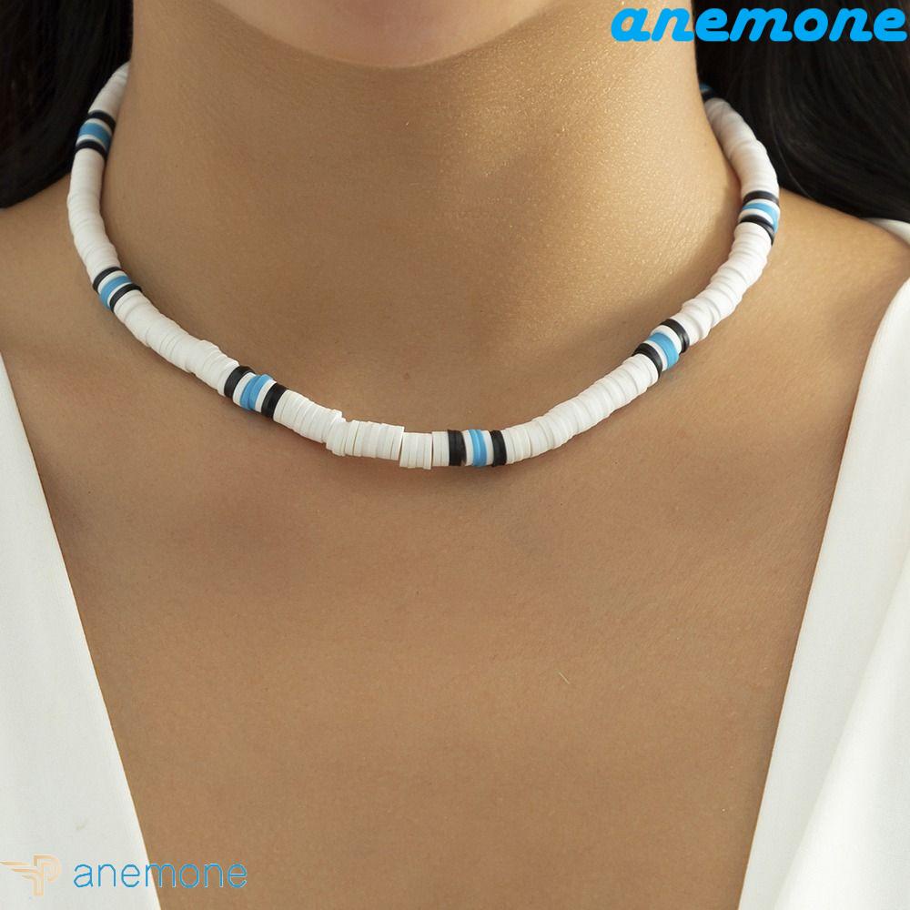 ANEMONE Vòng cổ Đất Sét Polymer Thiết Kế Thời Trang Cổ Điển Cho Nam Và Nữ