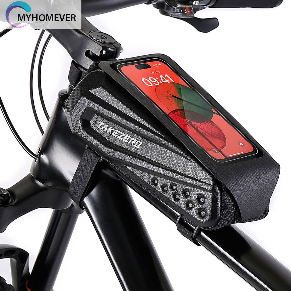 Túi Đựng Đồ Dùng 1L Thiết Kế Vỏ Nắp Lật Gắn Khung Xe Đạp Leo Núi Tiện Dụng