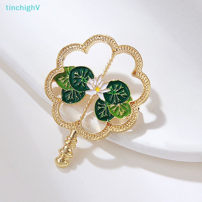 [TinchighV] Ghim Cài Áo Hình Quạt Futon Khoét Rỗng Thời Trang Dự Tiệc Cho Nữ [Mới]