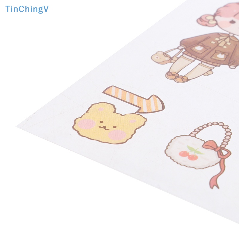 Bộ 20 Tấm Sticker Dán Trang Trí Hình Động Vật Hoạt Hình Dễ Thương