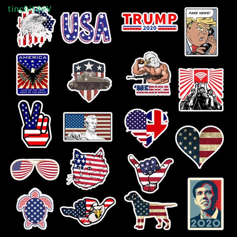 Bộ 50 Miếng Dán PVC In Họa Tiết Graffiti Dùng Trang Trí Vali / Guitar Độc Lập 4th