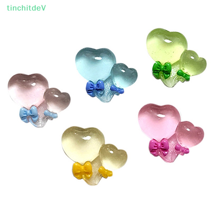 [TinchitdeV] 5 Bong Bóng Nhựa Trái Tim Mini Phát Sáng Màu Sắc Ngẫu Nhiên Ch [Mới]
