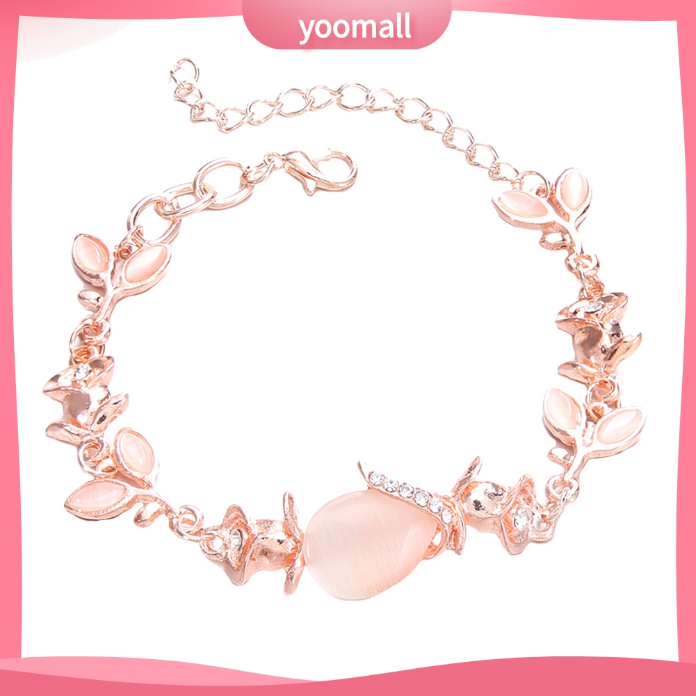 Vòng Tay Đính Đá Opal Nhân Tạo Thời Trang Dành Cho Nữ