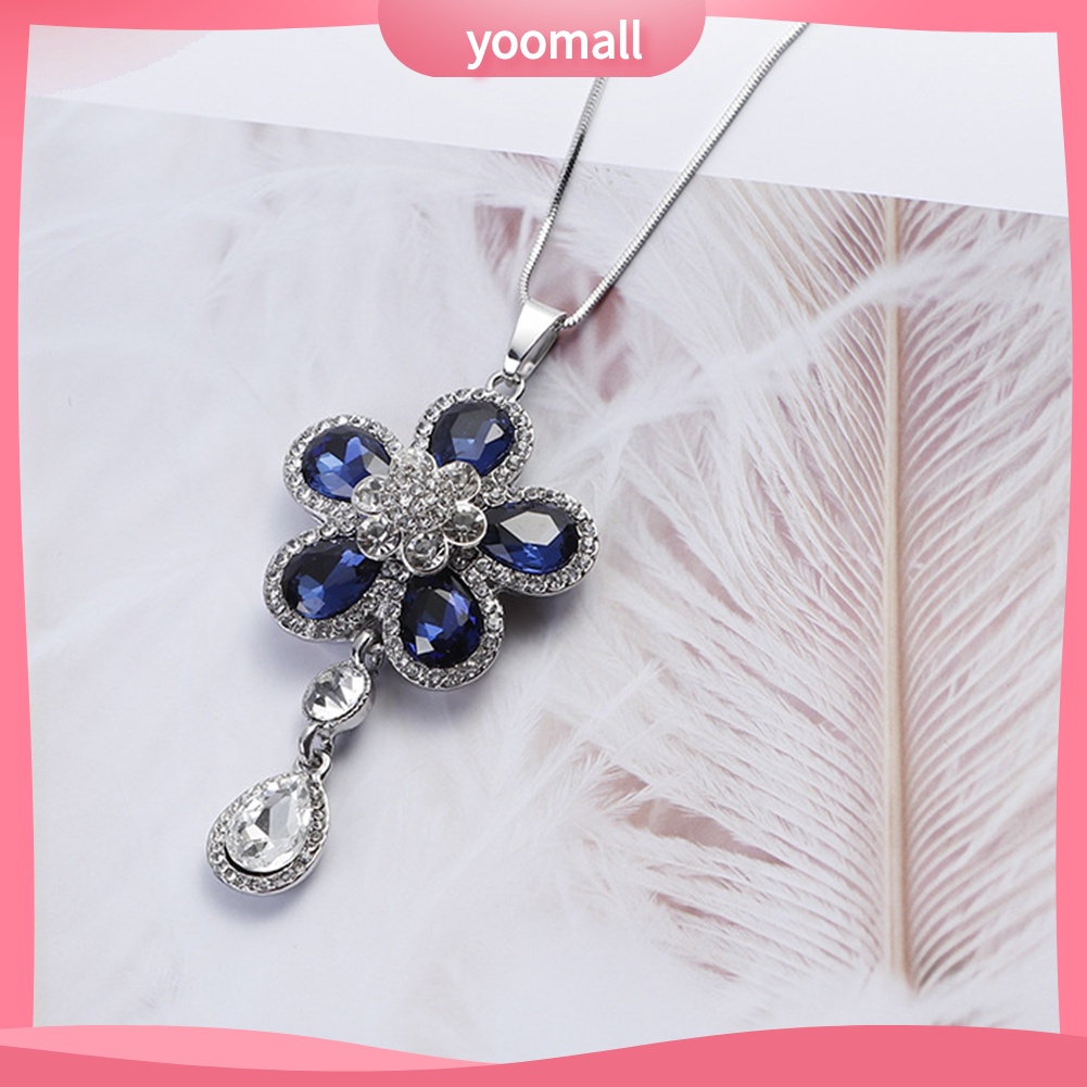 [YM] Vòng cổ Mặt Hoa Đính Kim Cương Giả Quyến Rũ