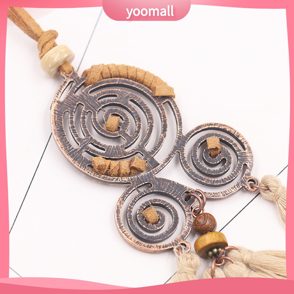 Vòng cổ Mặt Xoắn Ốc Phong Cách Bohemian Thời Trang