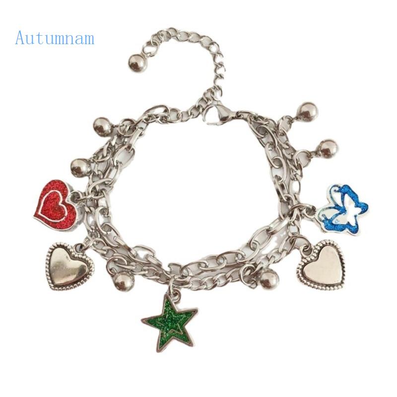 Vòng Tay Mặt Hình Ngôi Sao / Trái Tim Thời Trang