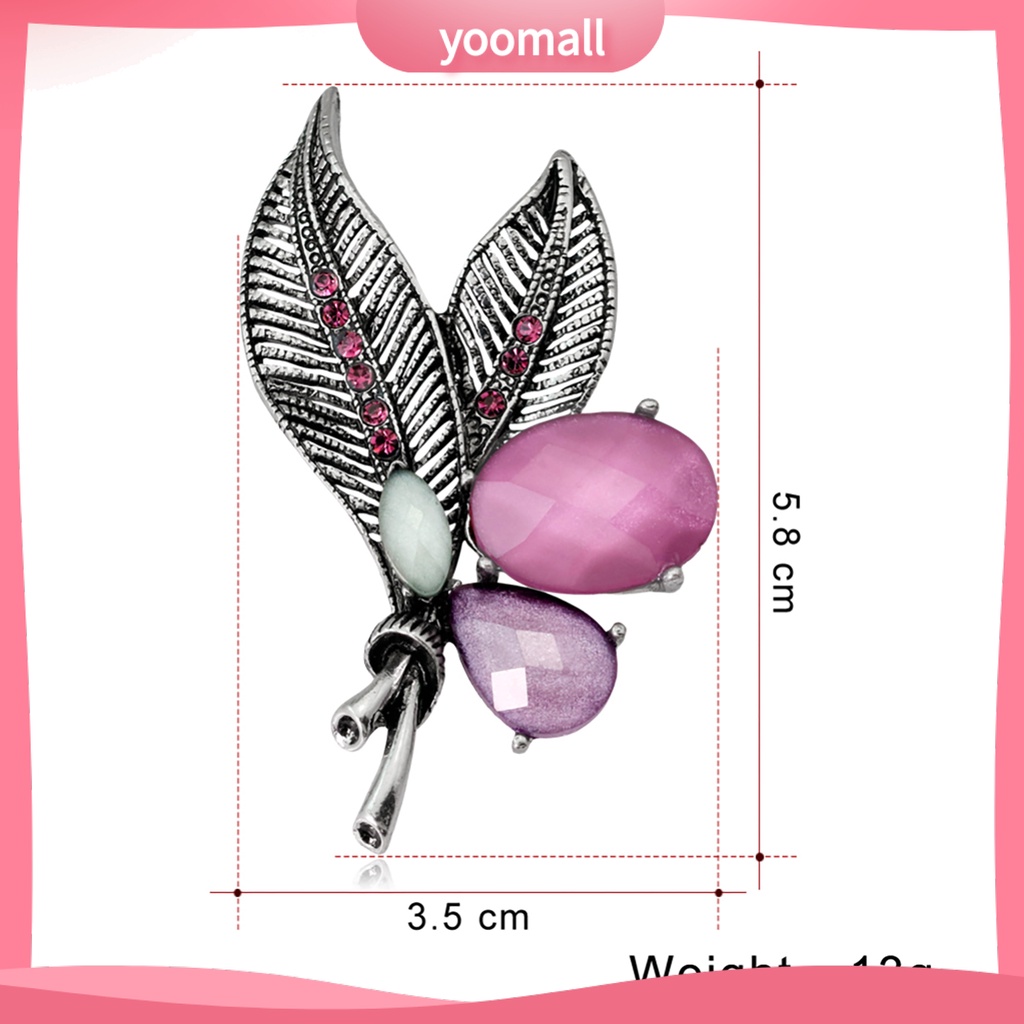 Ghim Cài Áo Đính Đá Kiểu Dáng Đáng Yêu Dùng Trang Trí