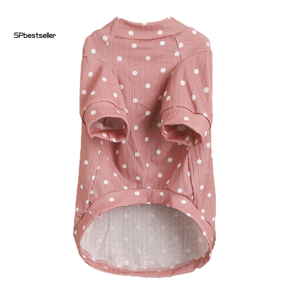 Trang Phục Họa Tiết Chấm Bi Thoáng Khí Chống Biến Dạng Cho Thú Cưng