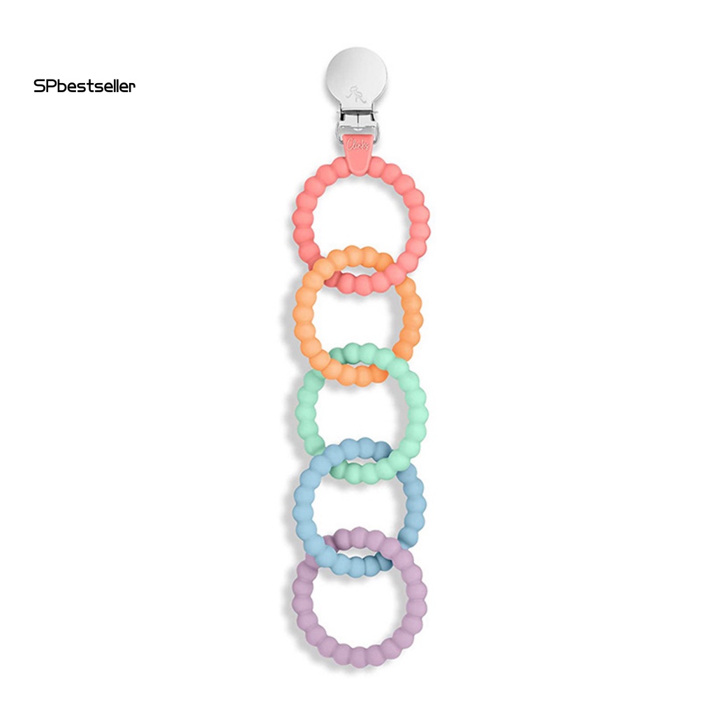 Đồ Chơi Ngậm Mọc Răng Bằng silicone Không Mùi Có Thể Tái Sử Dụng Kèm Kẹp Núm Vú Giả Cho Bé Sơ Sinh
