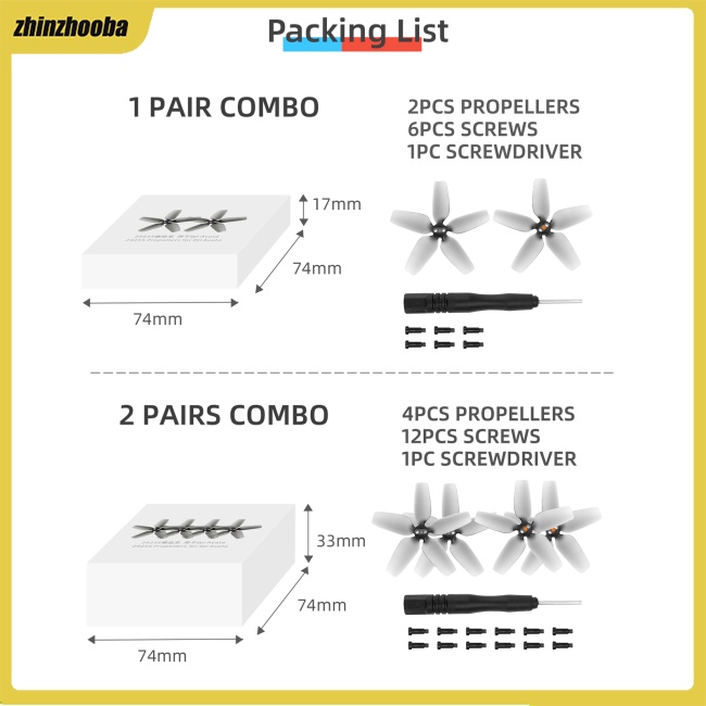 Fs Cánh Quạt Thay Thế 2925s Nhiều Màu Sắc Cho Drone Dji Avata