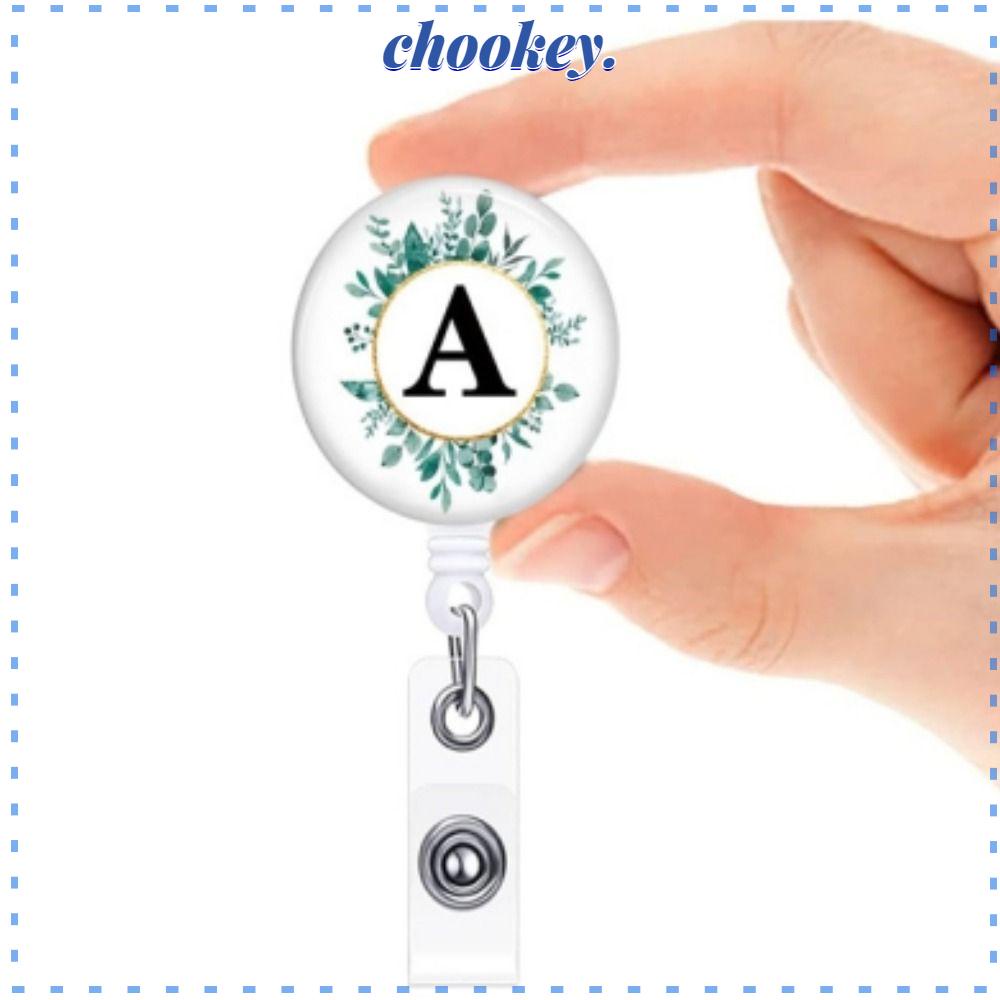 CHOOKEY Giá Đỡ Huy Hiệu ID Màu Trắng Kẹp Cá Sấu Cho Văn Phòng