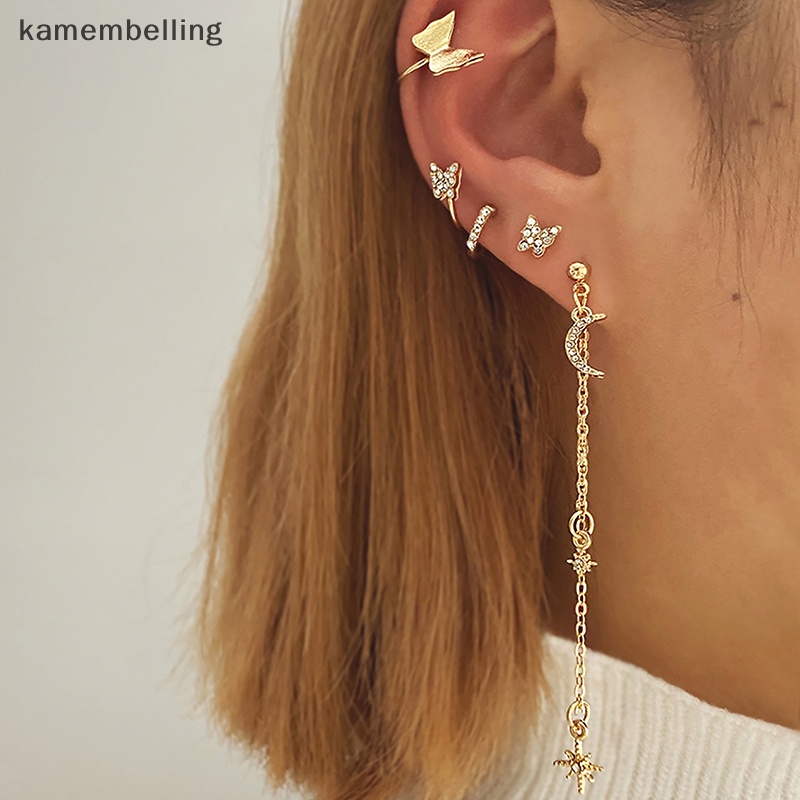 Kamembelling 1 Set Bông Tai Hình Hoa Cúc Thời Trang Cho Nữ