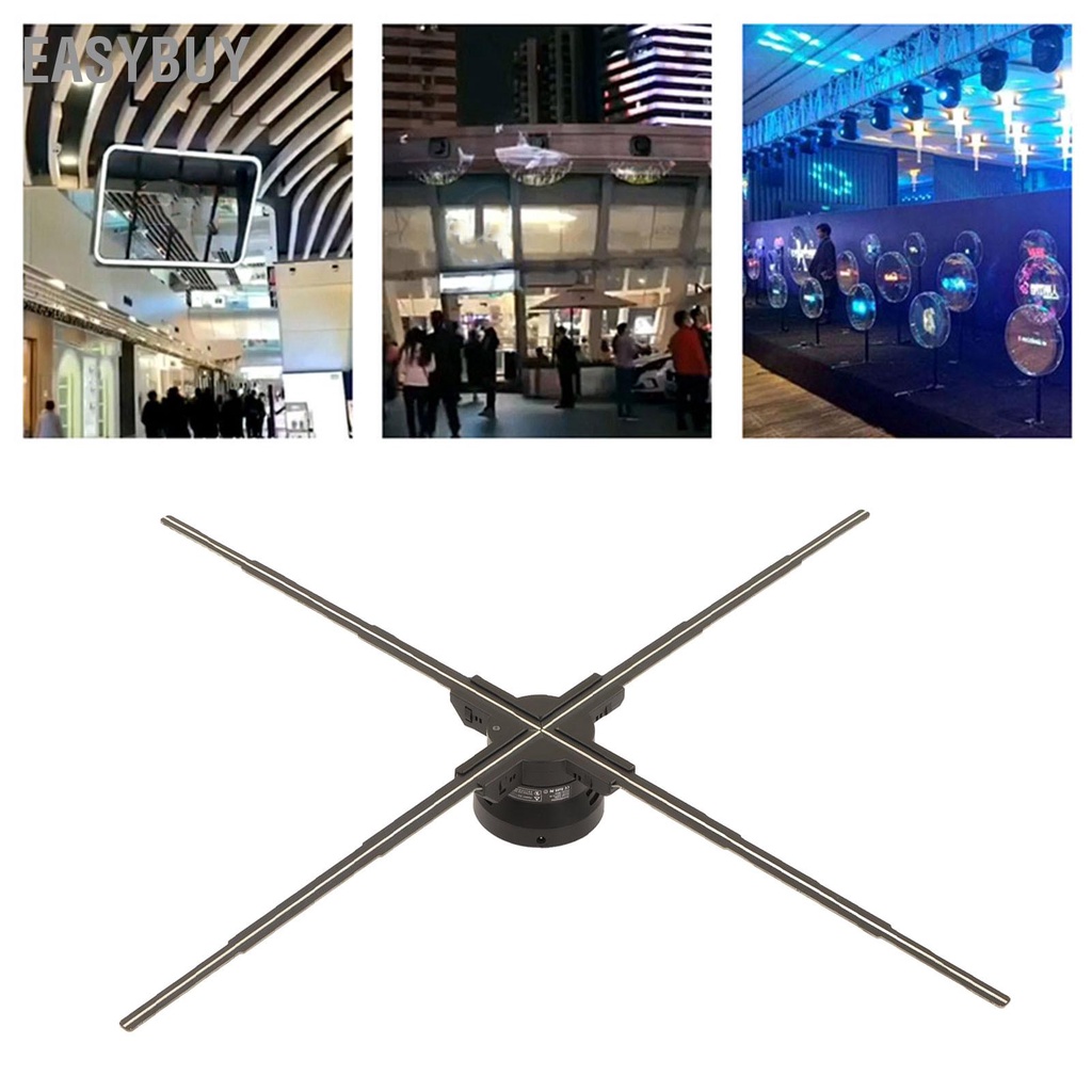 ▲Quạt hình ba chiều 3D Máy chiếu WiFi 30 7x30 7in LED độ phân giải 2000x928 cho màn quảng cáo 100‑240V