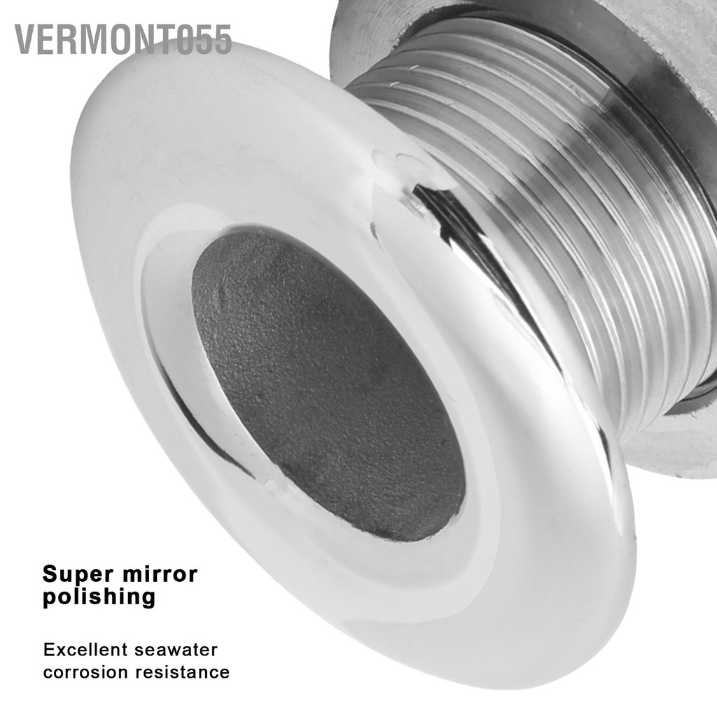 Vermont055 Thru Hull Fitting Connector Thép không gỉ MJS022 Ổ cắm chung cho thuyền Yacht Hose