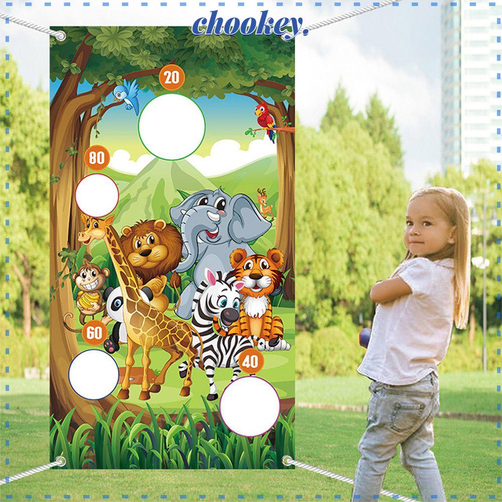 CHOOKEY Đồ Chơi Ném Vòng An Toàn Hình Động Vật Cho Người Lớn Và Trẻ Em