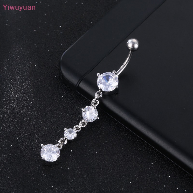Khuyên Rốn Đính Đá Zircon Thời Trang Mới Cho Nữ