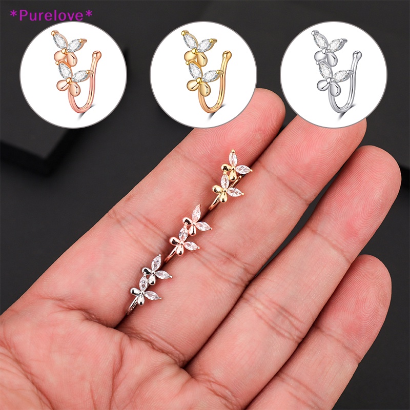 Khuyên Mũi Không Cần Xỏ Lỗ Hình Bướm Xinh Xắn Mới