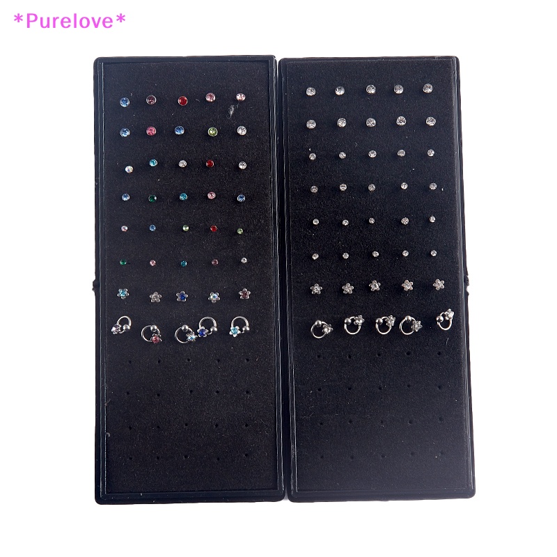 Set 40 Khuyên Mũi Đính Đá Cá Tính Thời Trang Mới